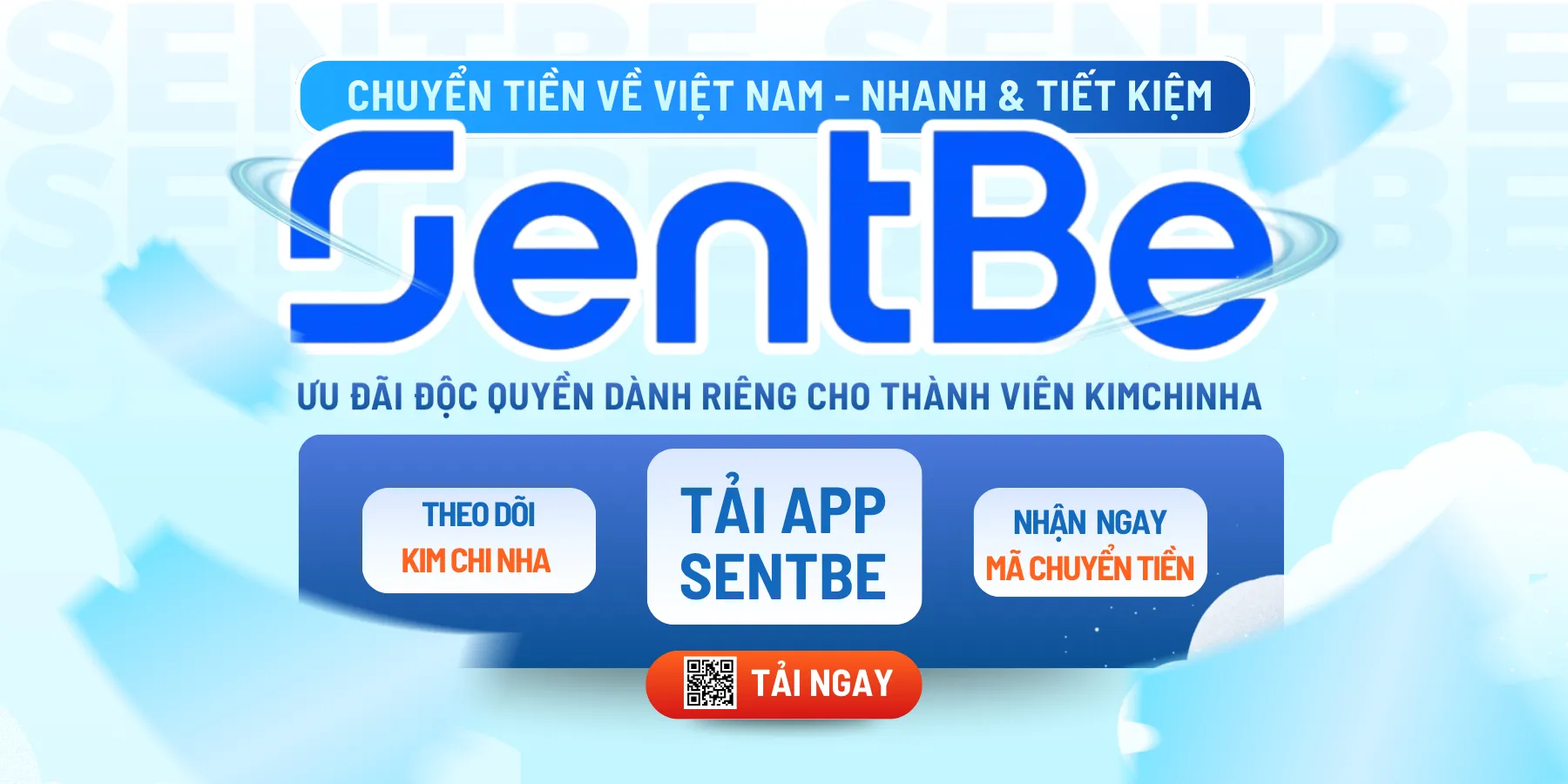 Mã coupon miễn phí chuyển tiền SentBe tháng này – Ưu đãi độc quyền từ Kimchinha