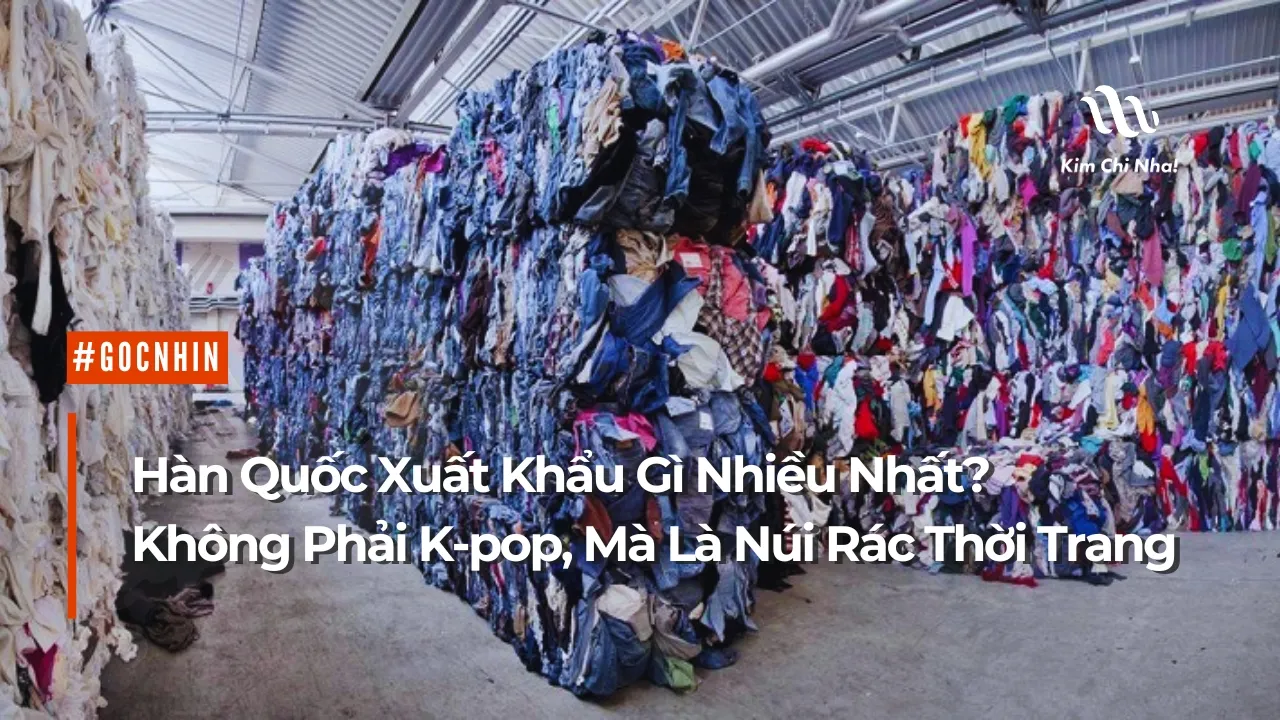 👕 Hàn Quốc Xuất Khẩu Gì Nhiều Nhất? Không Phải K-pop, Mà Là Núi Rác Thời Trang