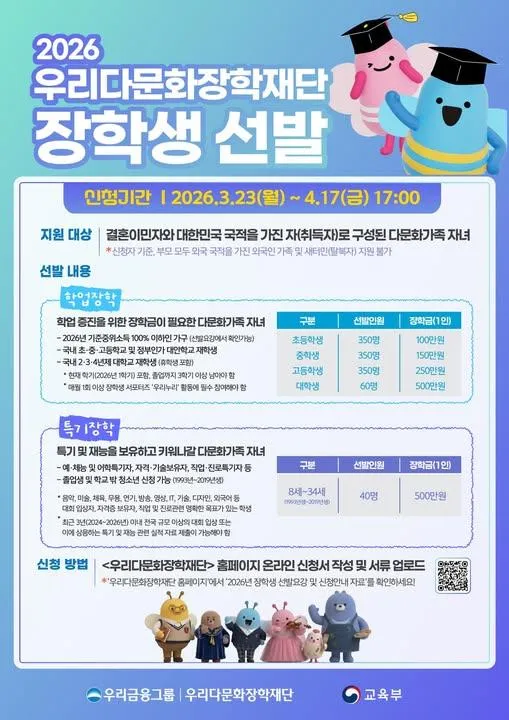  [CHÍNH THỨC] TUYỂN HỌC BỔNG WOORI 2026: CƠ HỘI VÀNG CHO CON EM ĐA VĂN HÓA 🎓