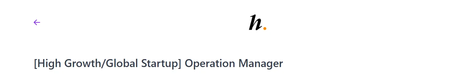 Tuyển dụng Global Operations Manager tại Hopae