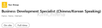 Sun Group tuyển dụng Business Development Specialist (Tiếng Hàn) / Hà Nội