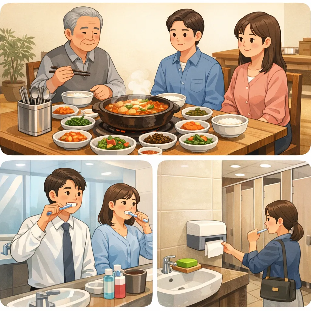 Văn hóa bàn ăn và nhà vệ sinh công cộng tại Hàn Quốc: Những điều người Việt cần biết