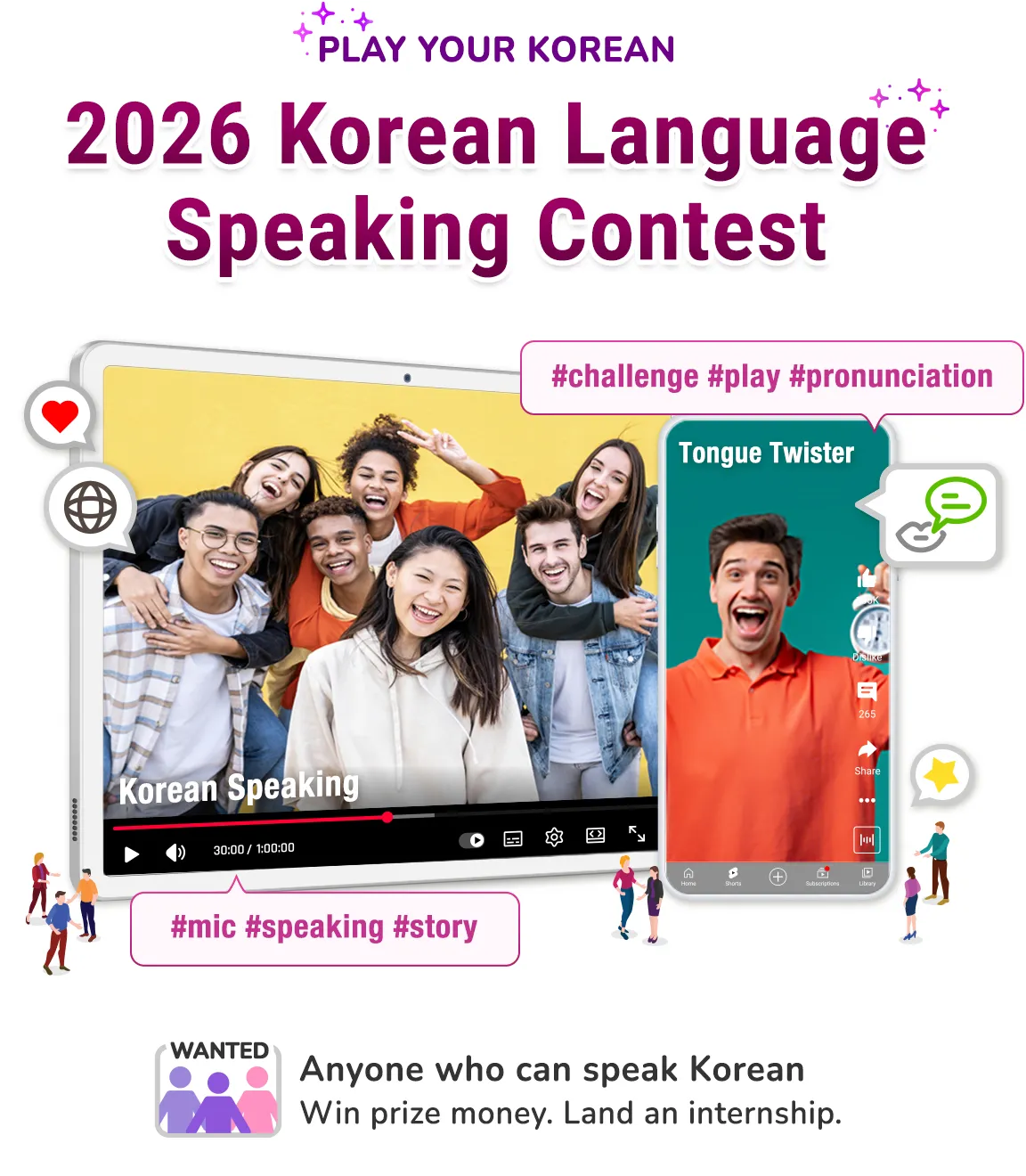 The Korea Times tổ chức Cuộc thi Nói tiếng Hàn lần thứ 3 với tổng giải thưởng 12 triệu won và cơ hội thực tập mùa hè