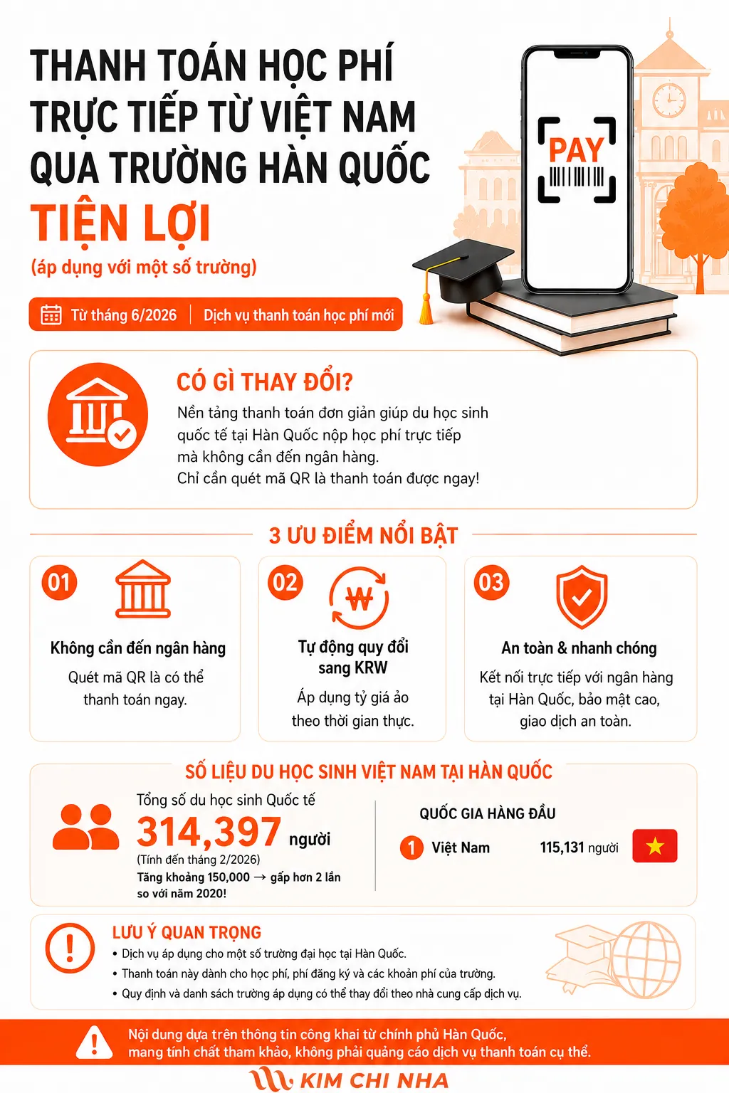 TỪ NAY ĐÃ CÓ CÁCH NỘP HỌC PHÍ TRỰC TIẾP CHO TRƯỜNG HÀN QUỐC QUA ZALOPAY TỪ VIỆT NAM CỰC TIỆN LỢI