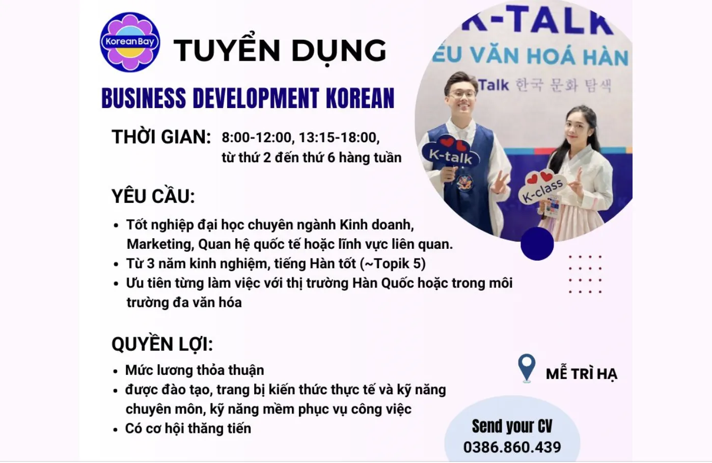 [HN] Tuyển dụng: Korean Business Development