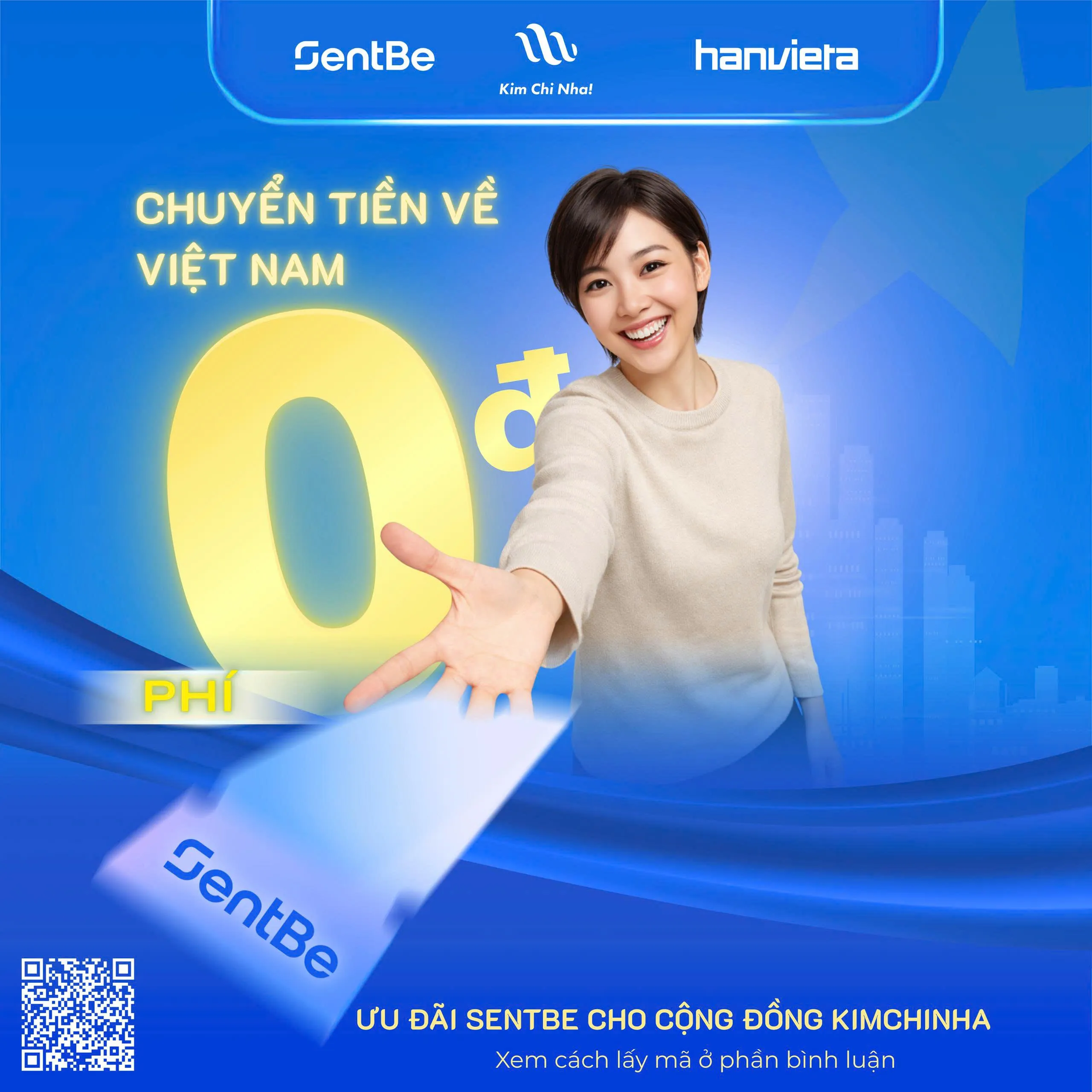 MẸO NHẬN MÃ COUPON MIỄN PHÍ CHUYỂN TIỀN SENTBE CHO NGƯỜI VIỆT TẠI HÀN