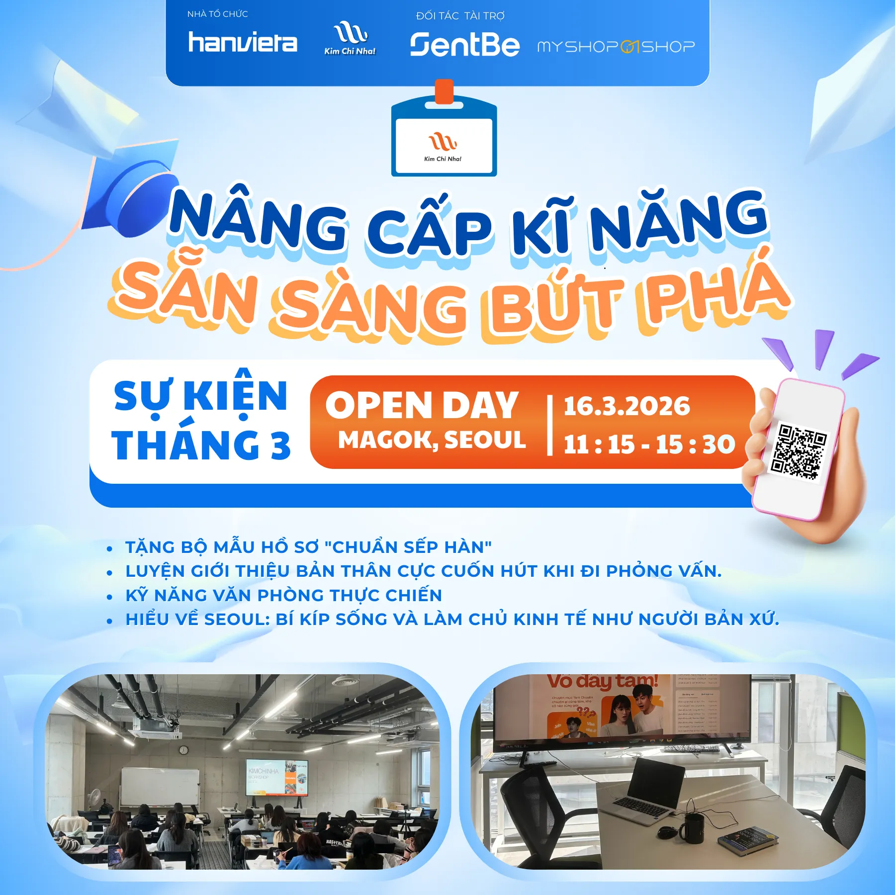 [KIM CHI NHA OPEN DAY] TẬP VIẾT PHẦN 자기소개 VỚI AI VÀ MENTORS (ĂN TRƯA CÙNG KIM CHI NHA VÀ NHẬN QUÀ TẶNG) 