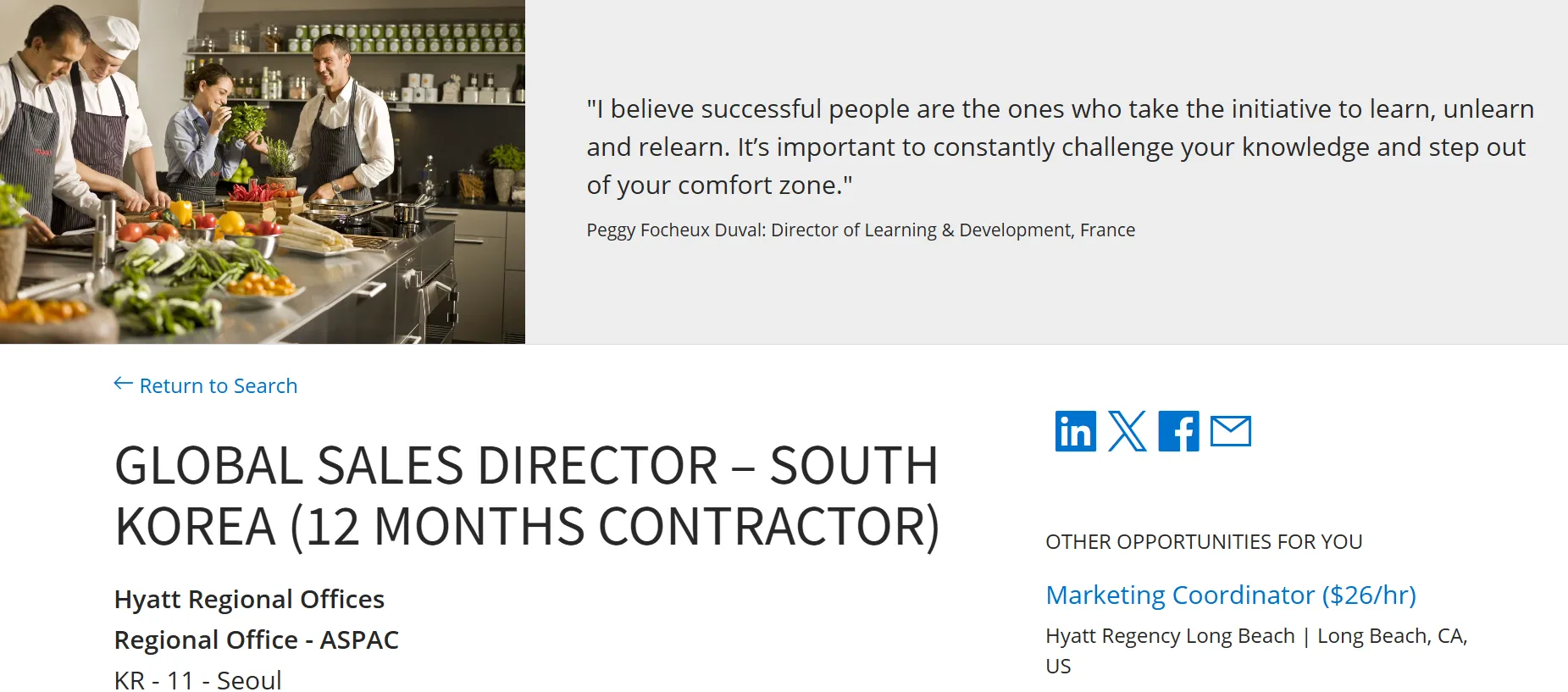 Hyatt Regional Offices tuyển dụng Global Sales Director tại Hàn Quốc