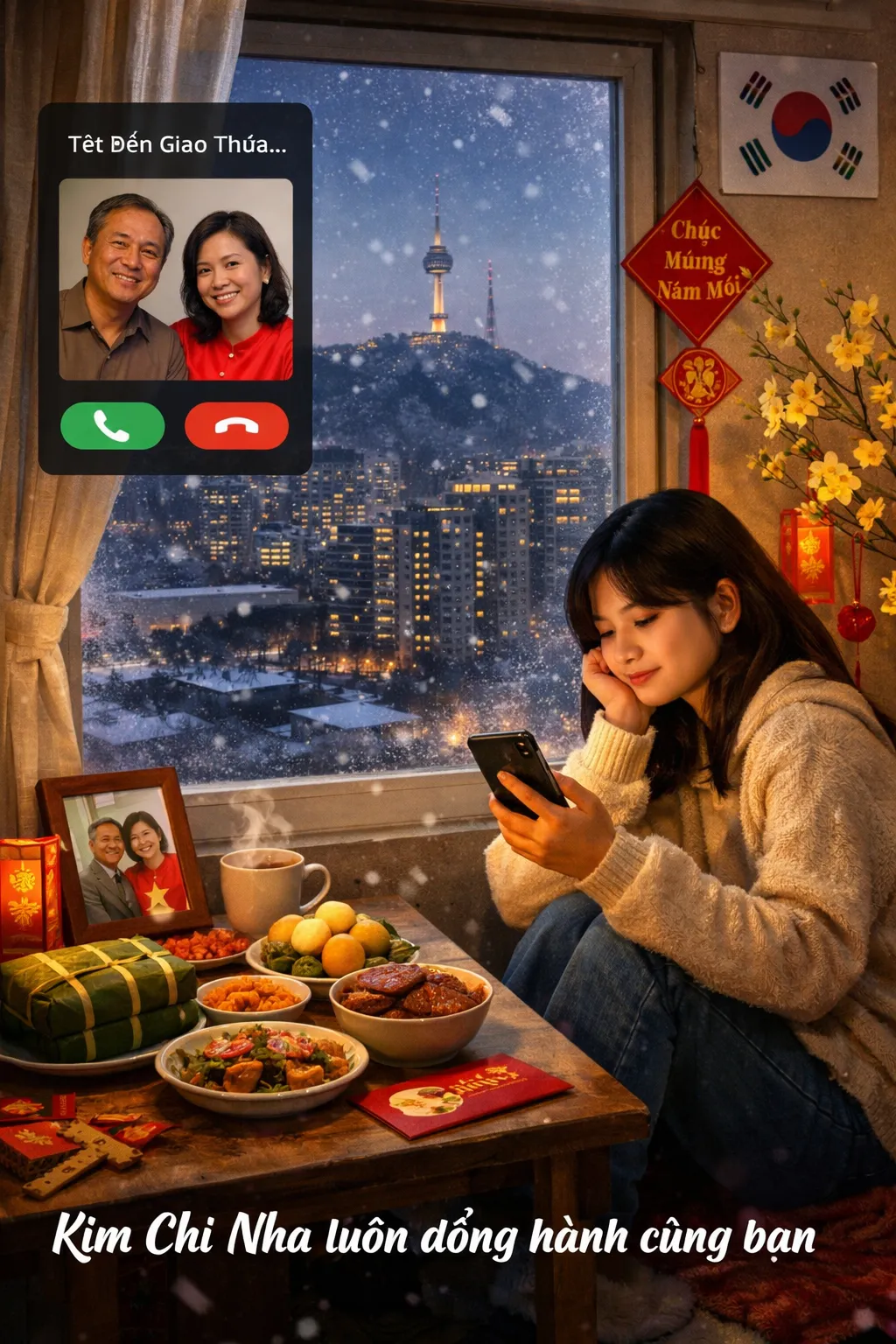Thân gửi những người con xa xứ ở Hàn không về Việt Nam ăn Tết được