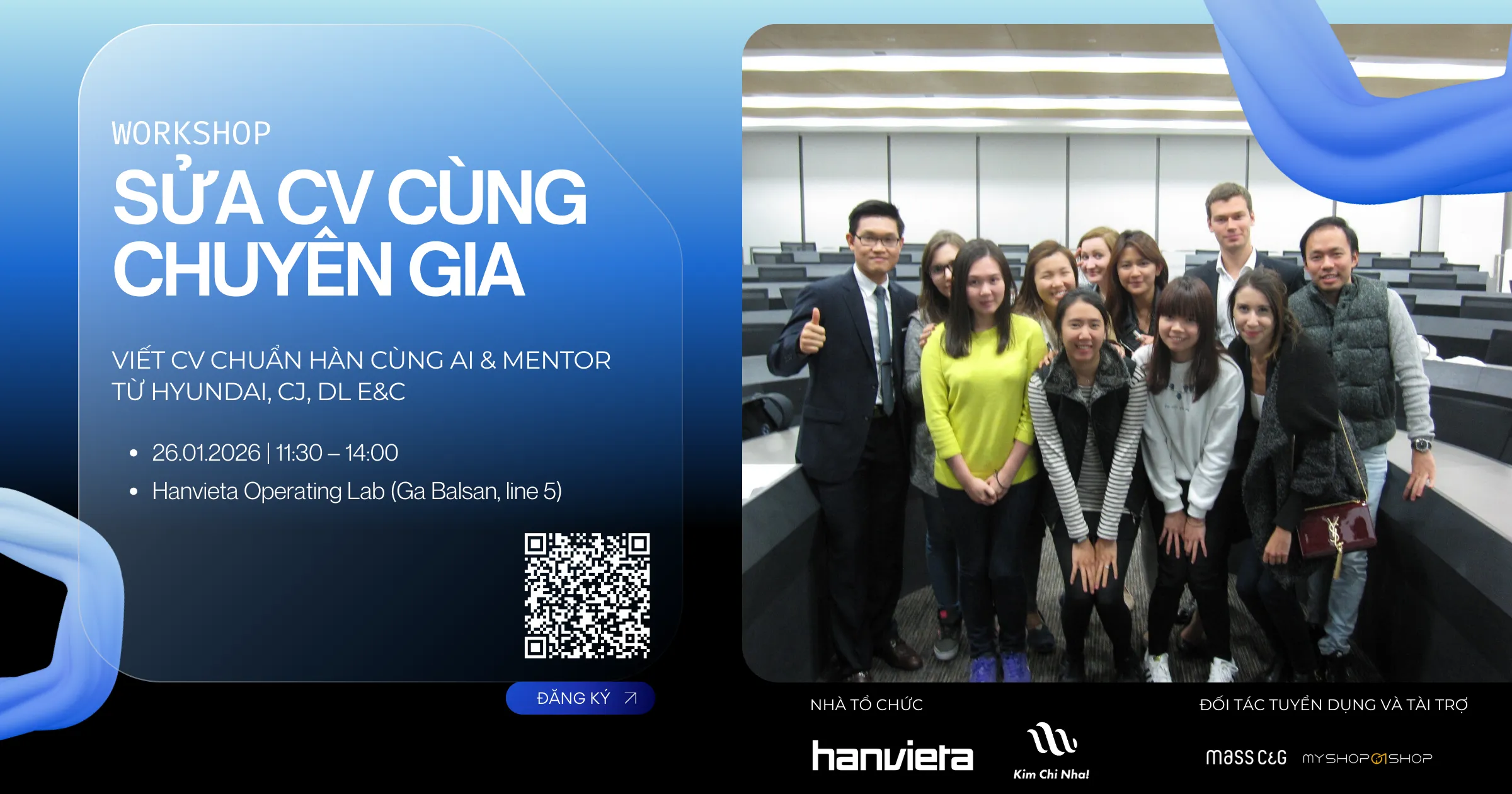 [WORKSHOP ĐẶC BIỆT] CHINH PHỤC NHÀ TUYỂN DỤNG HÀN QUỐC:  VIẾT 이력서 (CV) CHUẨN CÙNG AI & MENTOR