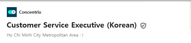 Concentrix tuyển Nhân viên dịch vụ khách hàng (Tiếng Hàn)