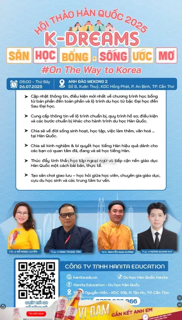 Hội thảo du học Hàn Quốc đầu tiên quy mô lớn: “K-DREAMS - Săn học bổng, sống ước mơ”