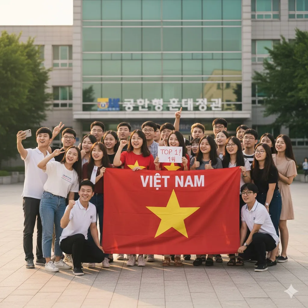 Lần đầu tiên sau nhiều năm: Du học sinh Việt Nam ở Hàn chính thức vượt mặt Trung Quốc 