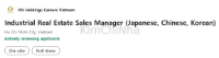 KN Holdings tuyển Industrial Real Estate Sales Manager (Tiếng Hàn) / Sài Gòn