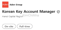 Aden Group – Tuyển dụng Korean Key Account Manager (Hà Nội)