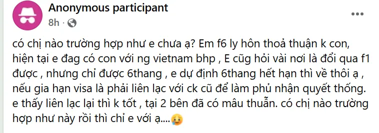  ĐÃ LY HÔN NHƯNG CÓ CON VỚI NGƯỜI MỚI - LÀM SAO ĐỂ MẸ CON VỀ VIỆT NAM SUÔN SẺ?