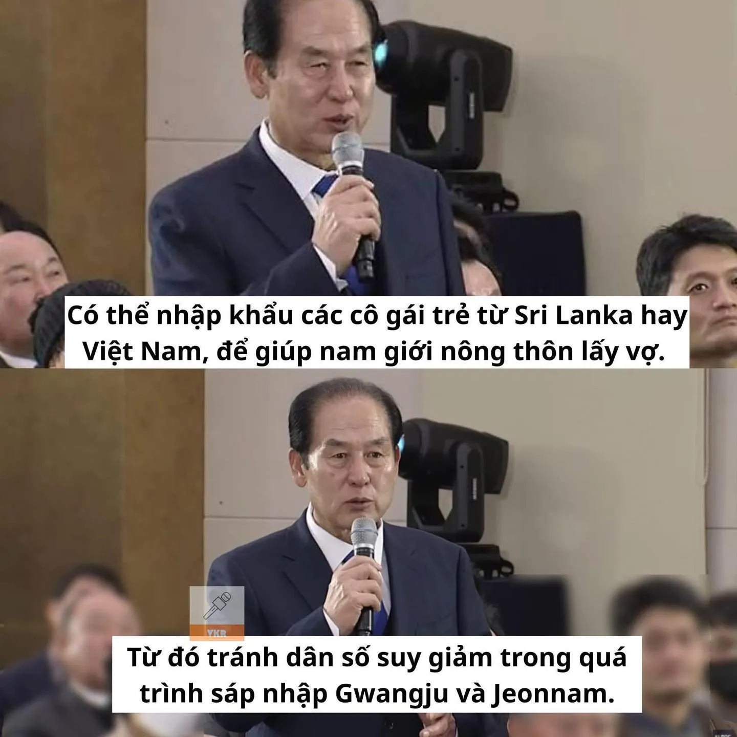 Phản hồi của  Chủ tịch huyện Jindo (Hàn Quốc) khi ĐSQ Việt Nam phản đối gay gắt phát ngôn "nhập khẩu phụ nữ" 