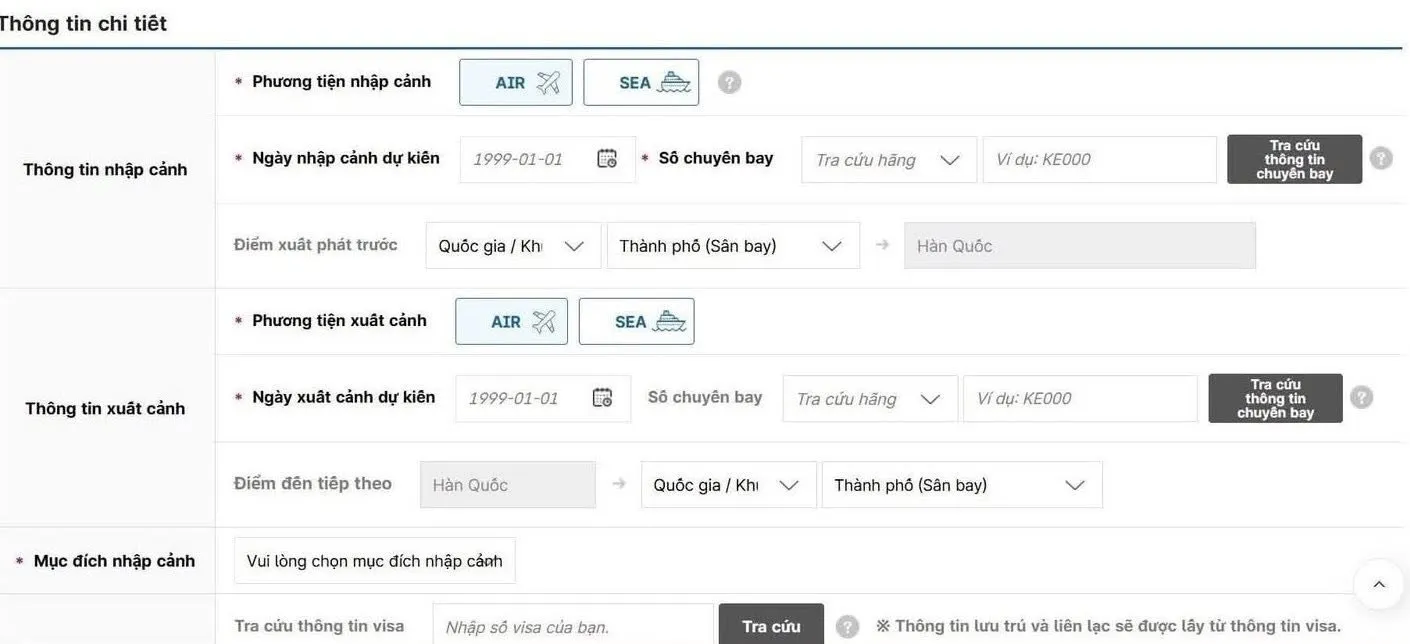 Hướng Dẫn Chi Tiết Các Bước Khai Báo e-Arrival Card Nhập Cảnh Hàn Quốc 2026